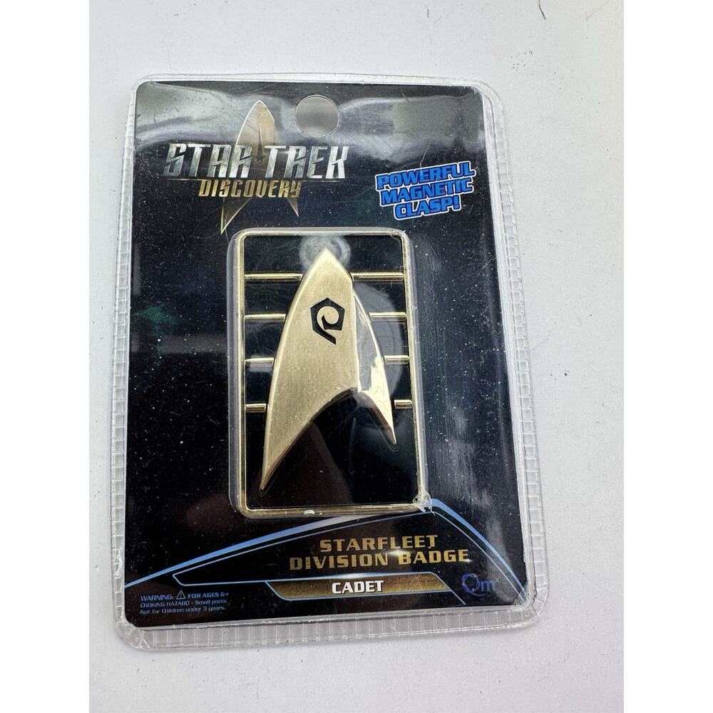 QMX Star Trek Discovery Cadet Starfleet Division Magnetic ComBadge Com Badges